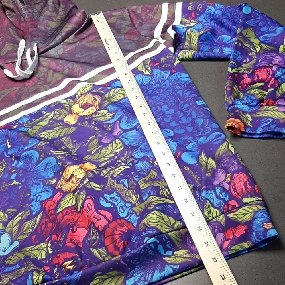 Colorful Hoodie with Drawstring - Picture 6 of 10